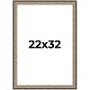 PosterPalooza | Ornate Silver Picture Frame - UV Acrylic, Foam Board Backing, Hanging Hardware - 2 of 4