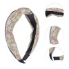 Unique Bargains Grace Porcelain Pattern Wide Cross Knot Headbands1 Pc - 3 of 4