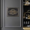 American Art Decor Vodka Metal Embossed Sign - 2 of 4