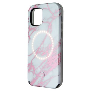 Case-Mate LuMee Halo Case for iPhone 12 Pro/iPhone 12 - Rose Gold White Marble - 1 of 1