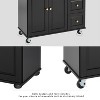 Finnhomy Mobile Kitchen Island with Drop Leaf - 3 of 4