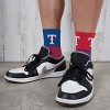 MLB Texas Rangers Youth Quarter Socks - 2pk: Cushioned Heel & Toe, Team Logo Design - 4 of 4