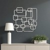 HomeRoots 27" X 26" Silver Geometric Metal Abstract Hanging Dimensional Sculpture - 2 of 4