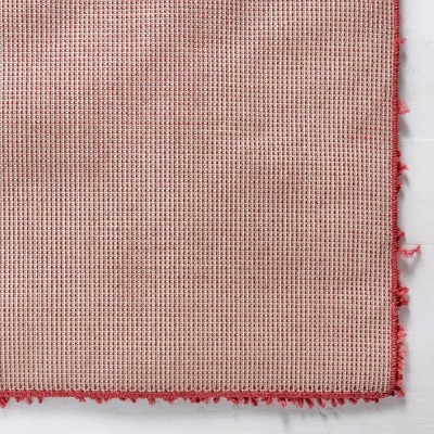 Alpine Cozy Poppy Red Braided Shag Rug 6' x 9' - Easy Care & Stain-Resistant