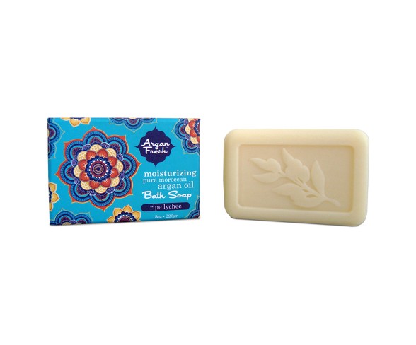 Olivia Care Argan Fresh Ripe Lychee Bath Soap - 8oz