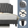 Yaheetech Upholstered Bed Frame with Button-Tufted Headboard - 4 of 4