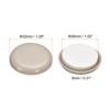 Unique Bargains Plastic Self-adhesive Smooth Round Carpeted Tile Vinyl Furniture Sliding Pad - 2 of 4