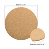 Unique Bargains Thickened Cork Round Kitchen Coasters for Tableware 8 Pcs - 2 of 4