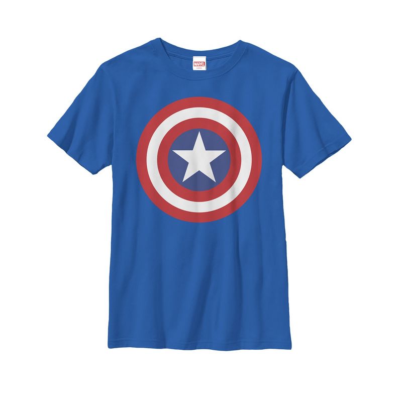 Boy's Marvel Captain America Bold Shield T-Shirt, 1 of 7