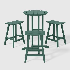 WestinTrends Malibu All Weather Hdpe Outdoor Patio Counter Height Bistro Set (4-Piece) - 1 of 4