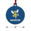 University of Rochester Primary Logo Aluminum Holiday Christmas Tree Ornament - 3 of 4
