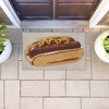 Stupell Industries Kitchen Pop Style Hotdog Printed Outdoor Imitation Sisal Door Mat, design by Lil' Rue - 4 of 4