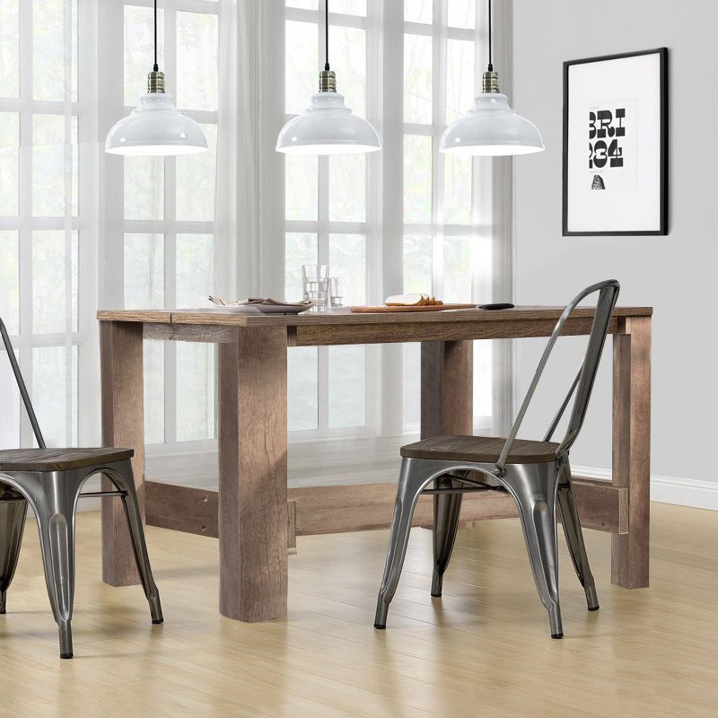 Costway Dining Table Counter Height Rectangular Kitchen Living Room, 3 of 11