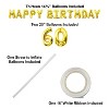 Beistle Happy Birthday  60  Balloon Streamer, 14.25" & 25" x 15', (1/Pkg) Multicolored - 4 of 4