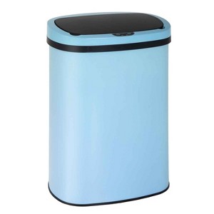 FDW Kitchen Trash Can with Lid, 13 Gallon Automatic Garbage Can for Bathroom Bedroom Home Office 50 Liter Touch Free Stainless Steel Waste Bin - 1 of 4