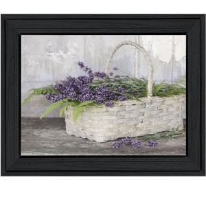 HomeRoots My Lavender Black Framed Print Wall Art - 1 of 4