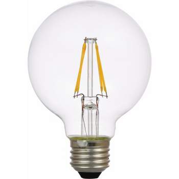 Sylvania Natural G25 E26 (Medium) LED Clear Bulb Soft White 40 Watt Equivalence 2 pk