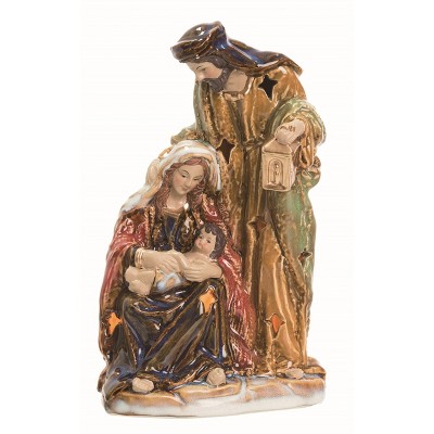 Transpac Ceramic Multicolor Christmas Light Up Painted Nativity Decor