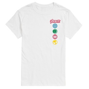 Men's - Marvel - Avengers Logos Short Sleeve Graphic T-Shirt - 1 of 4