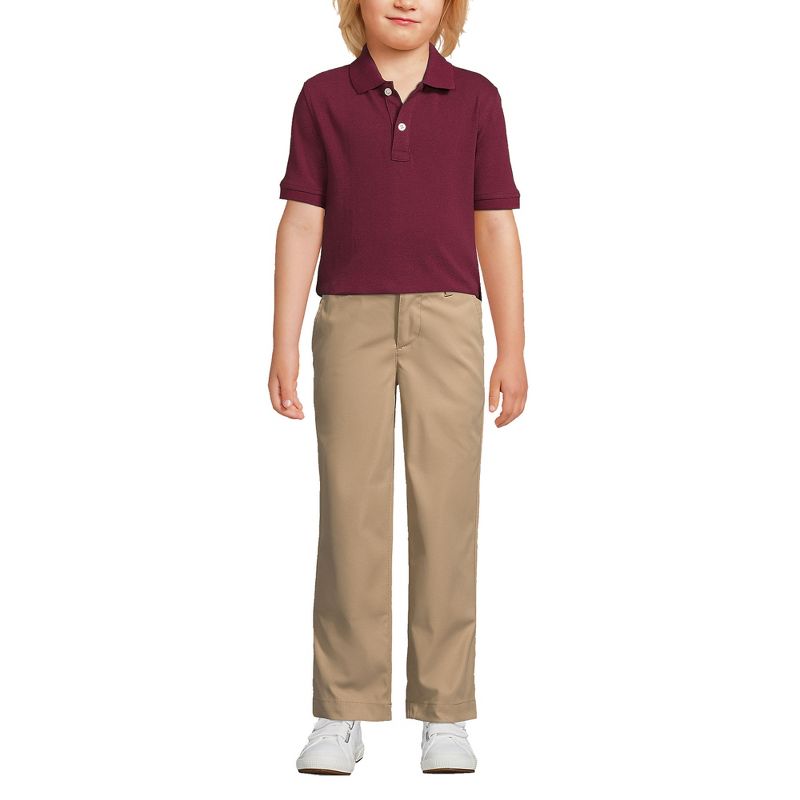 Lands' End School Uniform Kids Short Sleeve Mesh Polo Shirt, 4 of 5