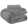 Peace Nest 3 Piece Reversible Silky Luxury Soft Satin Comforter with 2 Satin Pillowcases - 4 of 4