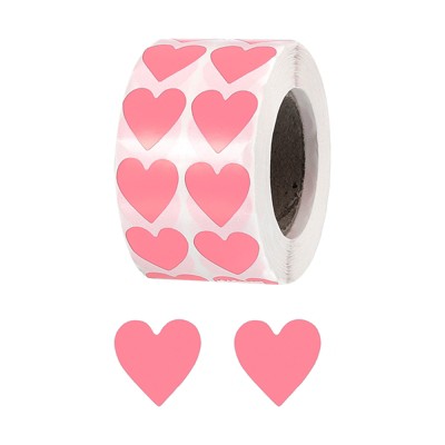 Unique Bargains Self-Adhesive Heart Decorations Sticker for Envelope Wedding 2000 Pcs