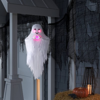 42" Beating Heart Ghost Halloween Decorative Prop White - Hyde and EEK! Boutique™
