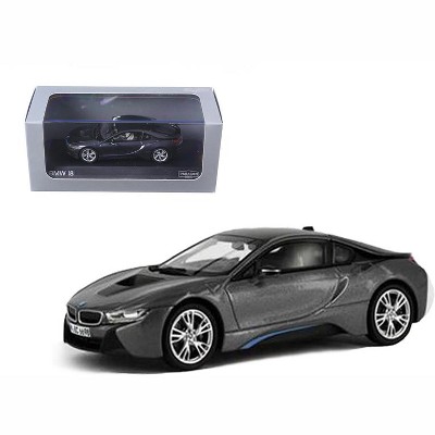 BMW i8 Grey with Blue 1/43 Diecast Model Car by Paragon