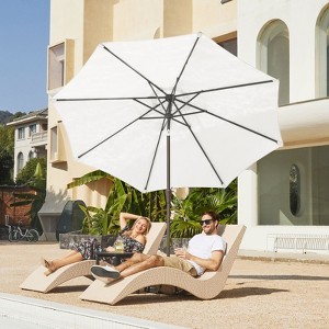 HYLEORY Germar Market Umbrella, Size: 90" H x 120" W x 120" D - 1 of 1