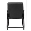 Boss Office Products Guest Chair Heavy Duty Black: Metal Frame, Fixed Arms, Padded, Sled Base, 350 lb Capacity - 3 of 4