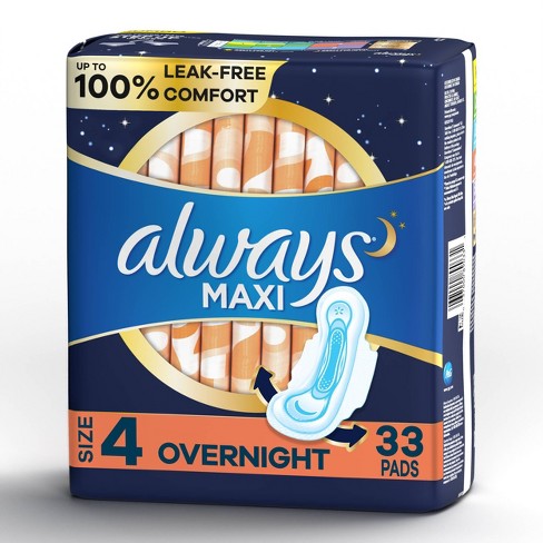 Always Maxi Overnight Pads Size 4 Target