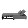 4 in 1 Adjustable Footstool Bed Stool Guest Sofa Chair, Modern Sleeper Sofa Guest Bed - 4 of 4
