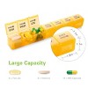 BUG HULL Monthly Moisture-Proof Pill Organizer/Case/Box, Weekly-Removable, 28 Days, Travel Medicine Organizer for Vitamin, Supplements - 2 of 4