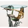 SPI Home Mermaid and Sea Turtles End Table – 22" Coastal Accent Table with Sculpted Metal Base and Round Glass Top - 3 of 3