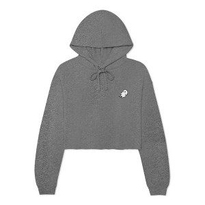 Dalix Ghost Embroidered Fleece Hoodie Cold Fall Winter Women - 1 of 4