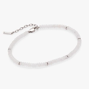 Alex and Ani Clear Quartz Semi-Precious Beaded Anklet - 1 of 4