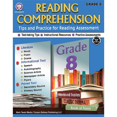 Mark Twain Media Reading Comprehension Workbook, Grade 8