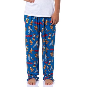 Garfield Comic Men's Odie Jon Sleep Tossed Print Pajama Pants For Adults - 1 of 4