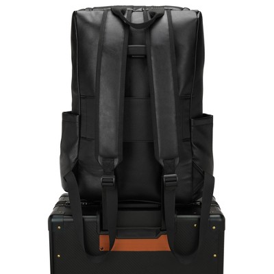 ELLE Luggage 22L Roamer Vegan Leather Backpack - Black — фото 8
