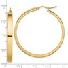 Black Bow Jewelry 4mm, 14k Yellow Gold Polished Round Hoop Earrings, 45mm (1 3/4 Inch) - 4 of 4