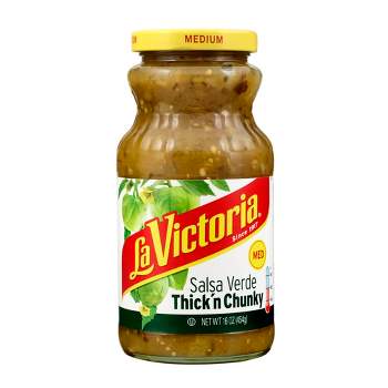 La Victoria Thick 'n Chunky Medium Salsa Verde - 16oz