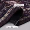 SKRAN Machine Washable Area Rugs, Low-Pile, Non-Slip, Non-Shedding, Foldable, Kid & Pet Friendly for Living Room, Bedroom(Burgundy+Black) - 3 of 4