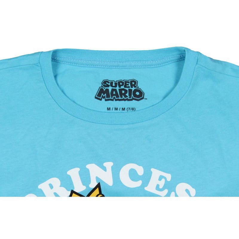 Nintendo Super Mario Boys' Princess Peach Graphic Print T-Shirt Kids, 3 of 4