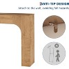 Farmhouse Console Table, Narrow Wood Entryway Table Behind Couch, Slim Rustic Hallway Furniture for Living Rooms, Foyers & Apartments - 4 of 4