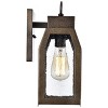 Chloe Lighting Milton Industrial-Style 1 Light Antique Gold Outdoor Wall Sconce 14" Tall - 4 of 4