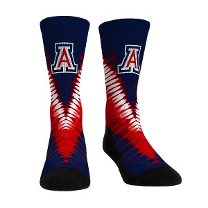 NCAA Arizona Wildcats - V Shape Tie Dye Rock 'Em Socks - 1 of 1