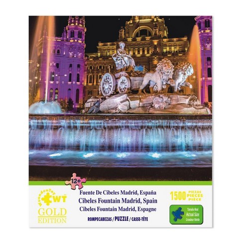 Wuundentoy Gold Edition Cibeles Fountain Madrid Spain Jigsaw Puzzle 1500pc Target
