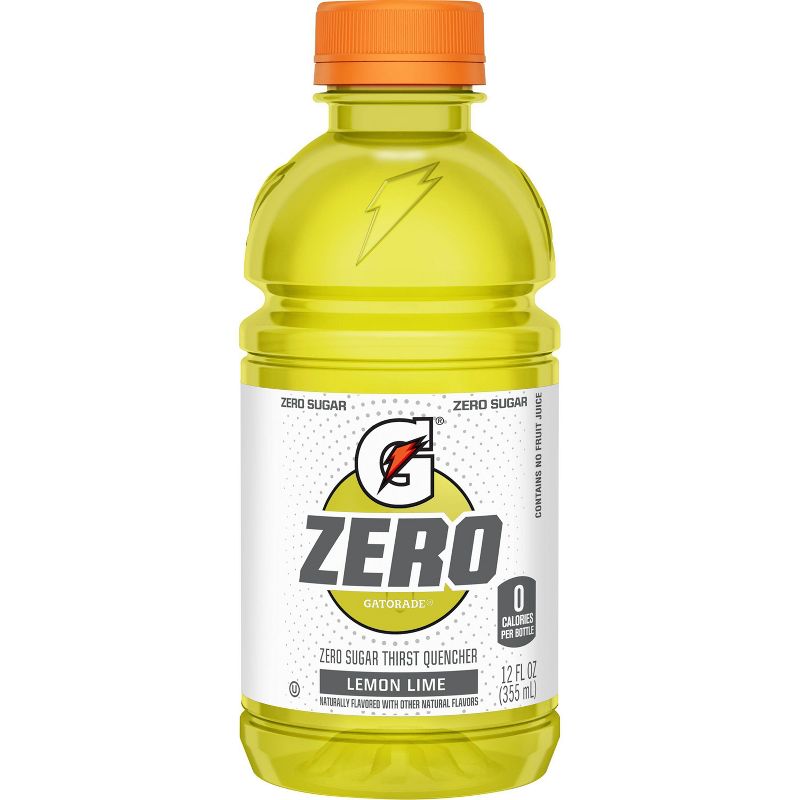 Gatorade G Zero Lemon Lime Sports Drink - 12pk/12 fl oz Bottles, 2 of 3