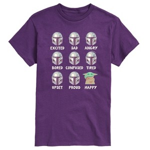 Men's - Star Wars - The Mandalorian Mandalorian Moods Short Sleeve Graphic T-Shirt - 1 of 3