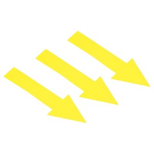 Unique Bargains Directional Sign PVC Adhesive Removable Arrow Stickers 6 Sheet - 1 of 4